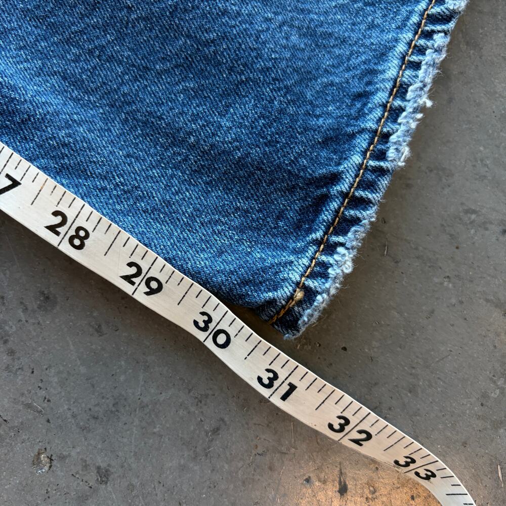 Vintage Y2k Levi's Quality Dark Wash Ribcage Wide Leg Baggy Pants Women'ts 25 - Picture 5 of 6